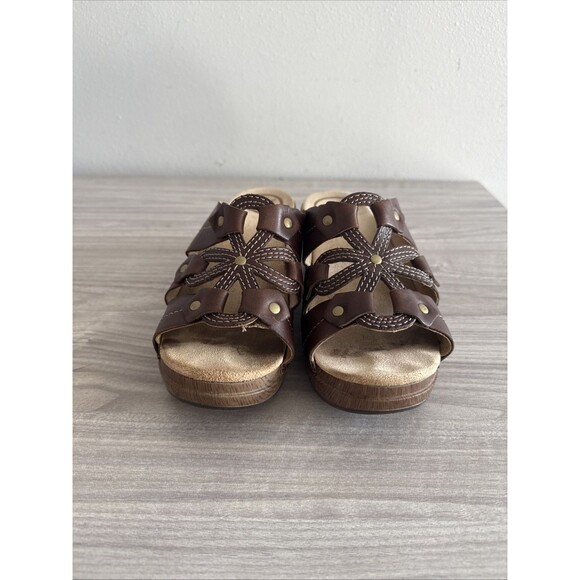 Dansko Serena Flower Cut Out Leather Sandal Size EU 37 - Picture 3 of 11